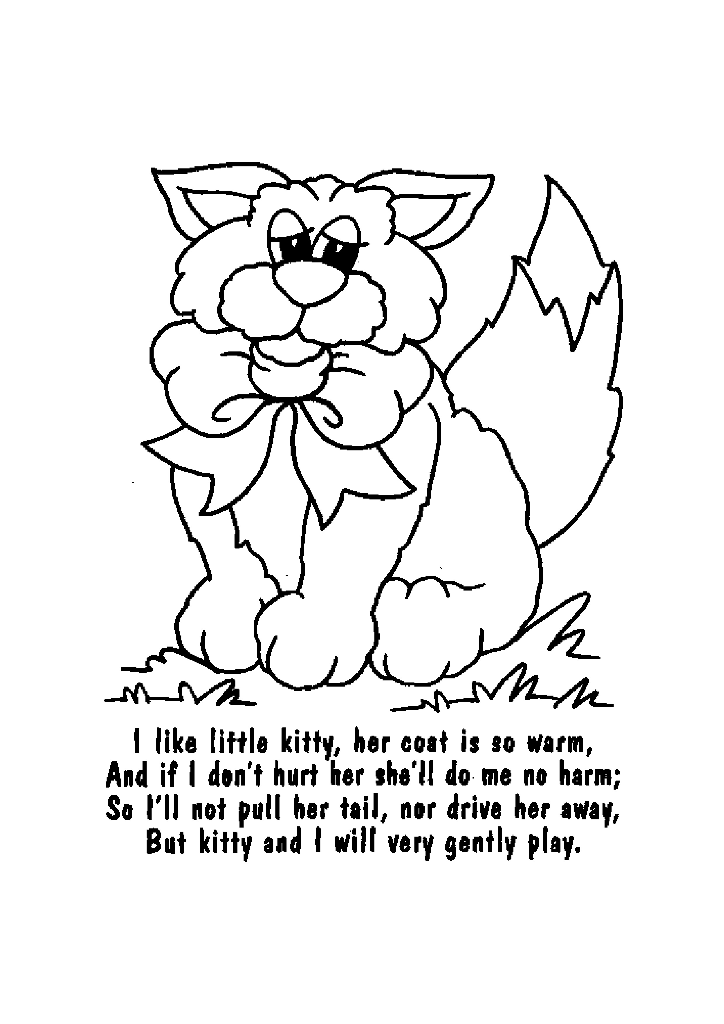2479x3508 Mother Goose Nursery Rhymes Coloring Pages Printable Cartoons