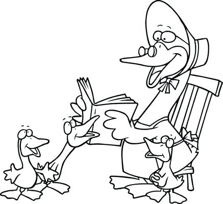 437x400 Mother Goose Coloring Page Best Of Nursery Rhymes Coloring Pages