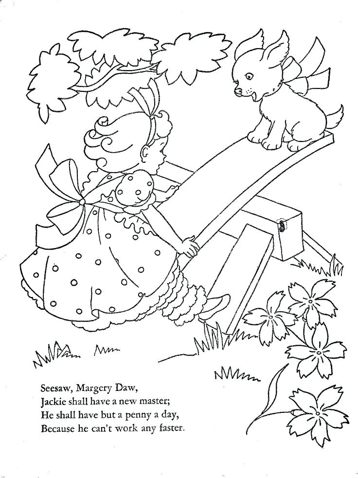 736x983 Nursery Rhymes Coloring Pages Nursery Rhyme Coloring Pages Mother