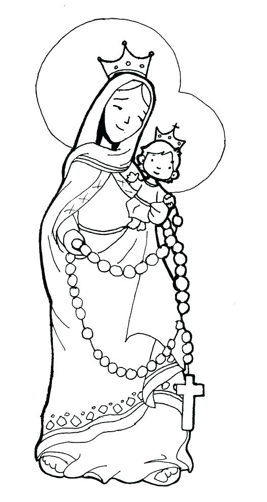 525x985 Mary Coloring Page And Baby Coloring Page By Virgin Mary Coloring