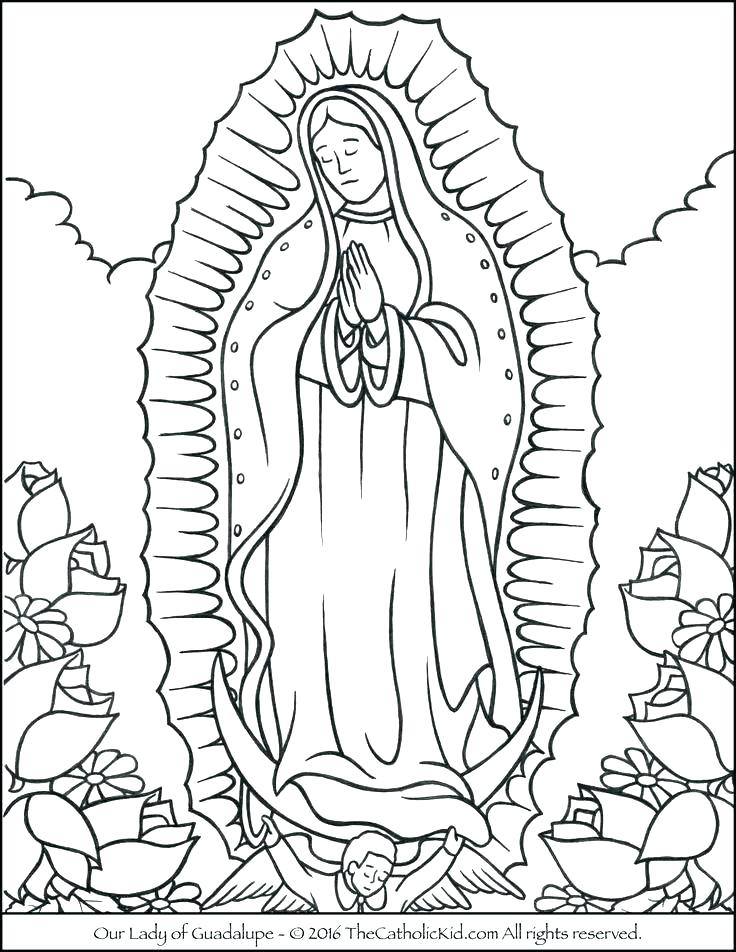736x952 Mary Coloring Page Assumption Of Virgin Mary Coloring Pages