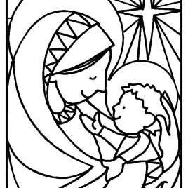 268x268 Mother Mary Coloring Pages Az Coloring Pages Coloring Page Mary