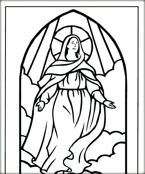 573x686 Coloring Pages Blessed Mother Mary Blessed Virgin Mary Colouring