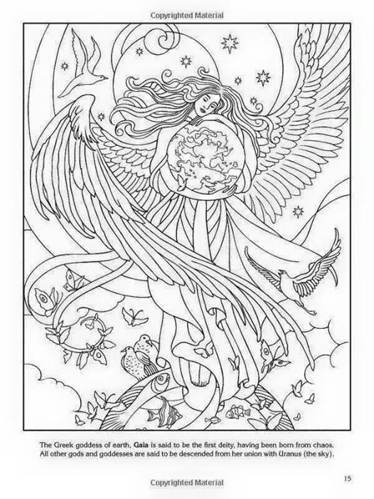 Mother Nature Coloring Pages