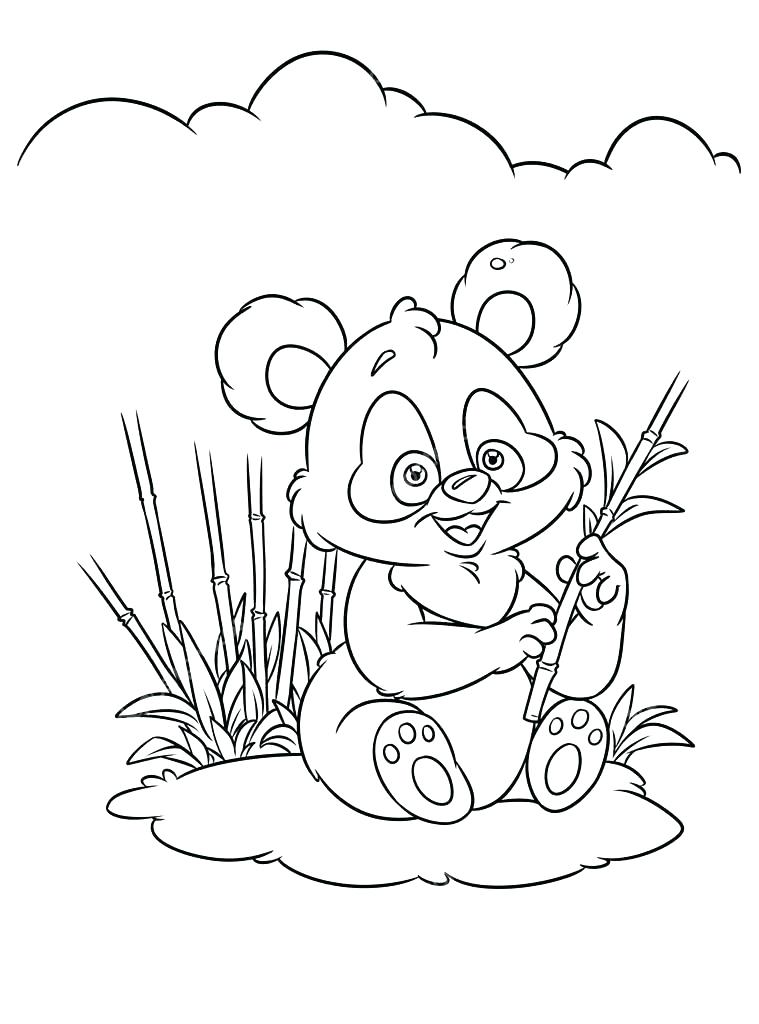 759x1024 Giant Panda Coloring Page Panda Mother With Baby Panda Coloring