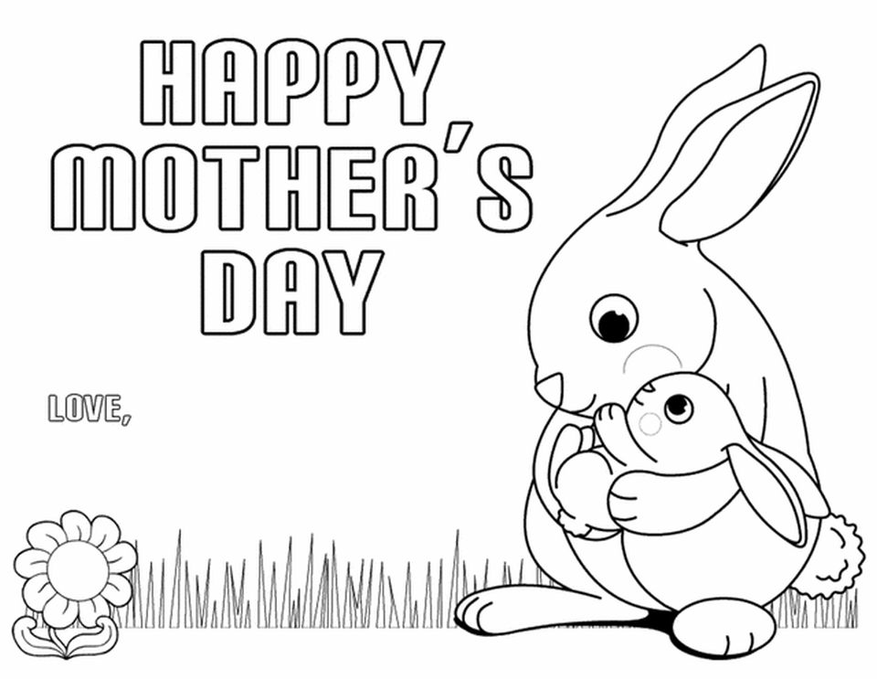 Mothers Day Coloring Pages