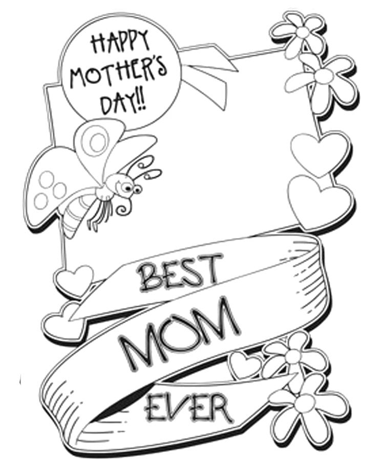 750x902 Mothers Day Coloring Sheets Printable Mother's Day