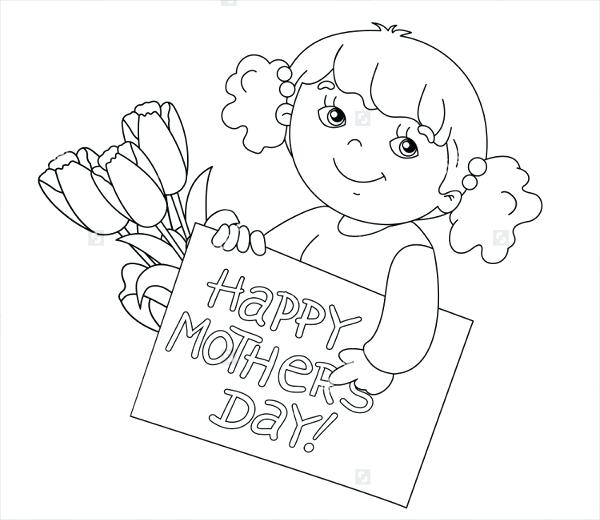 600x520 Mothers Day Coloring Pages Mothers Day Day Cards Free Mothers Day