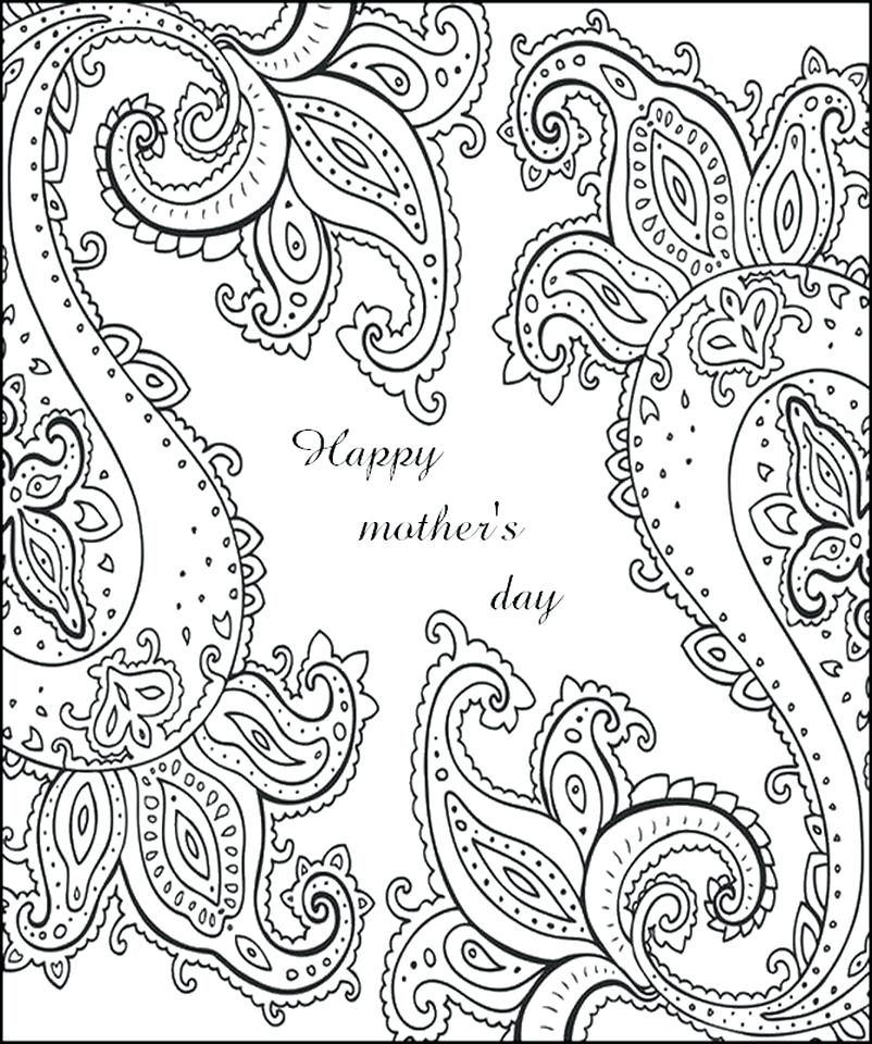 802x960 Mothers Day Coloring Pages Mothers Day Coloring Pages For Adults