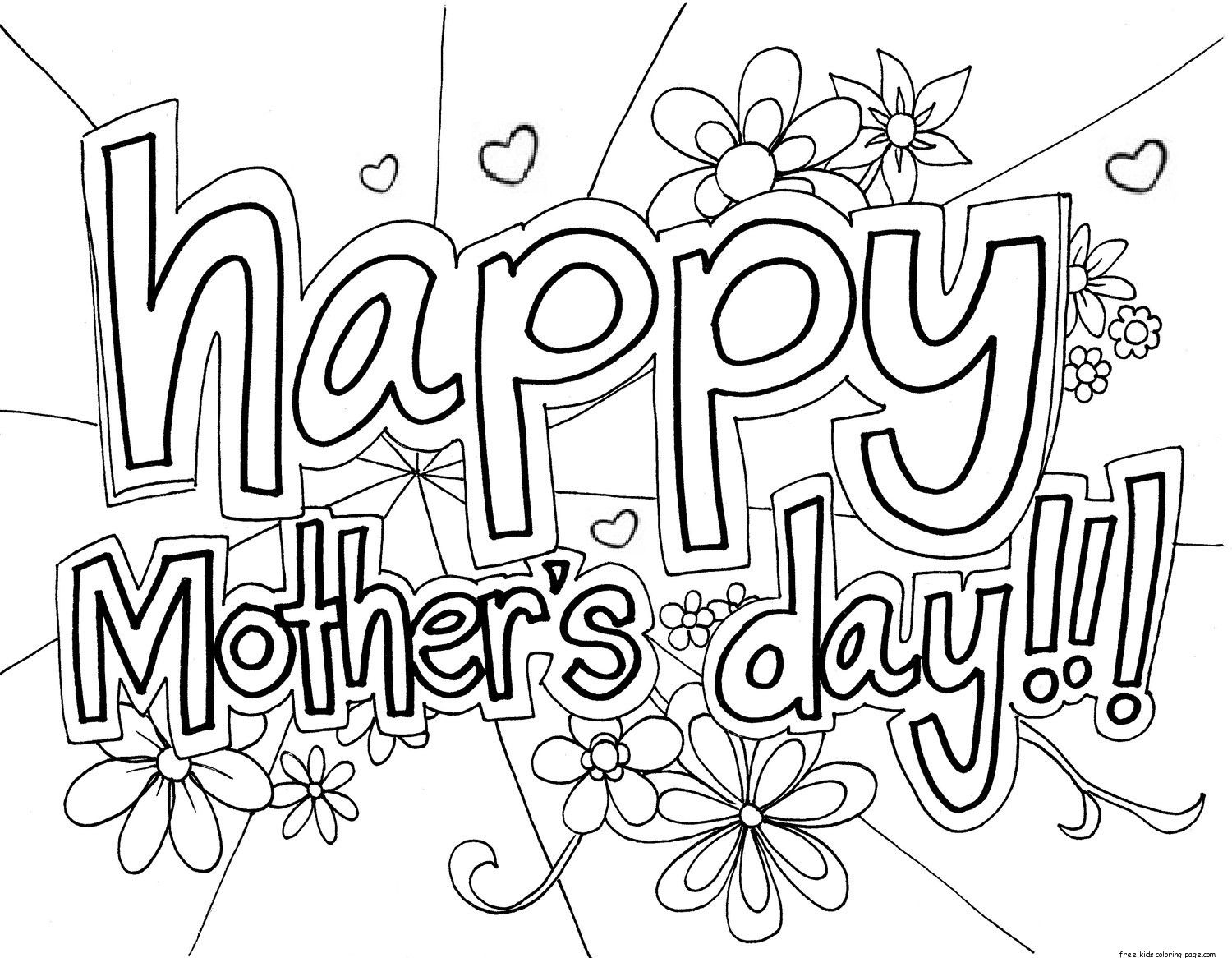 1500x1166 Print Out Happy Mothers Day Grandma Coloring Page For Kidsfree