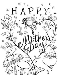 Mothers Day Printable Coloring Pages