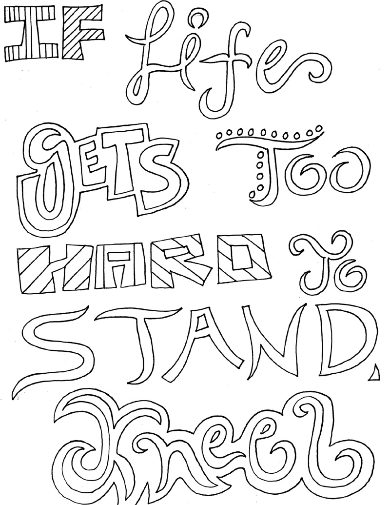800x1035 Inspirational Quotes Coloring Pages For Adults