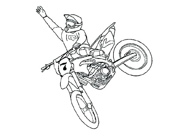 600x429 Dirtbike Coloring Pages Dirt Bike Coloring Page Motocross Coloring