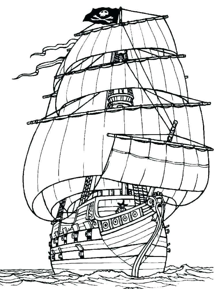 750x1000 Coloring Pages Boats Galleon Sailing Boat Coloring Pages Coloring