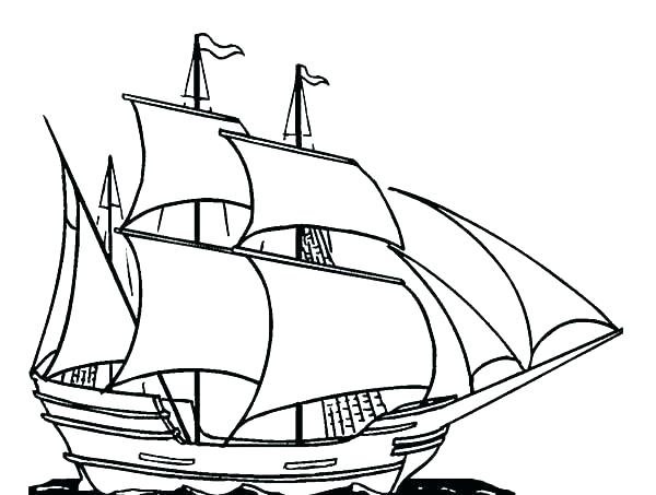 600x453 Coloring Pages Of Boats Boat Coloring Pages For Preschool Free