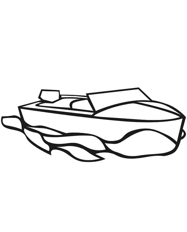 600x741 Motor Boat Coloring Page Coloring Sun