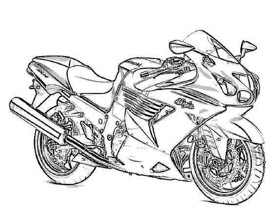 564x435 Free Printable Motorcycle Coloring Pages For Kids Free Printable