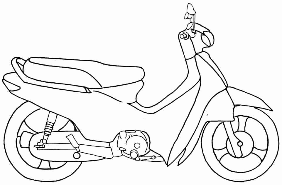 961x629 Fun Transportation Coloring Balloons Free Bikes Motorcycle