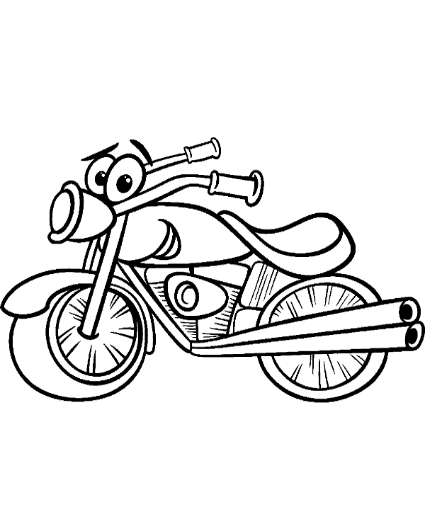 600x740 Motorbikes Colouring Page 24 To Print Or Download For Free