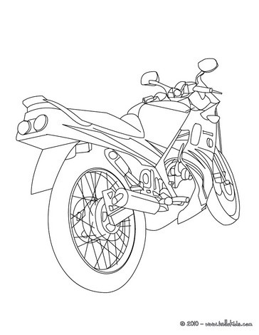 364x470 Motorcycle Coloring Pages
