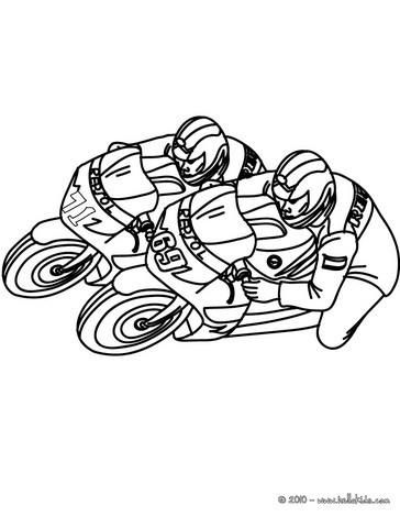 364x470 Motorcycle Coloring Pages