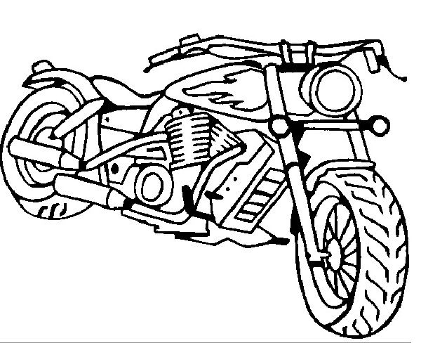 600x488 Harley Davidson Coloring Pages To Print Coloring Pages