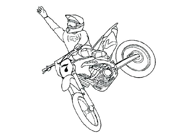 600x429 Motocross Coloring Pages Motocross Coloring Pages Coloring Pages