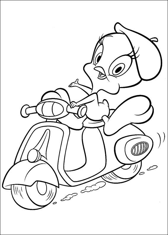 567x794 Looney Tunes Characters Tweety Motorhome Looney Tunes Characters