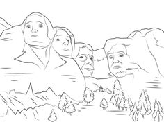 236x176 Color The World! Mount Rushmore Mount Rushmore, Free Worksheets