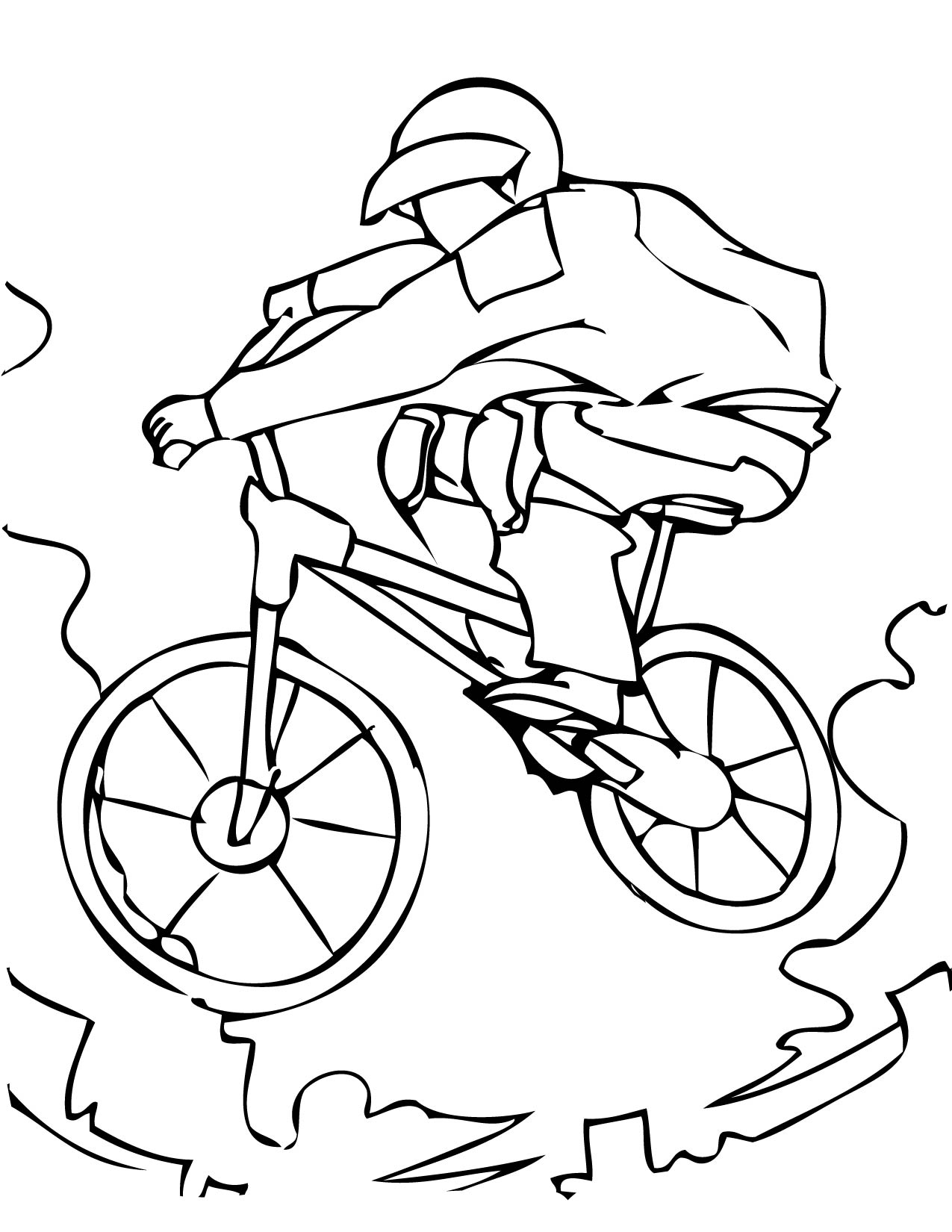 1275x1650 Mountain Biking Free Coloring Page Kids, Sports Coloring Pages