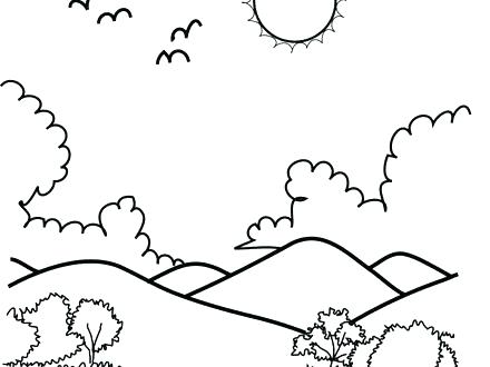 440x330 Coloring Pages Of Mountains Wing Coloring Page Printable Coloring