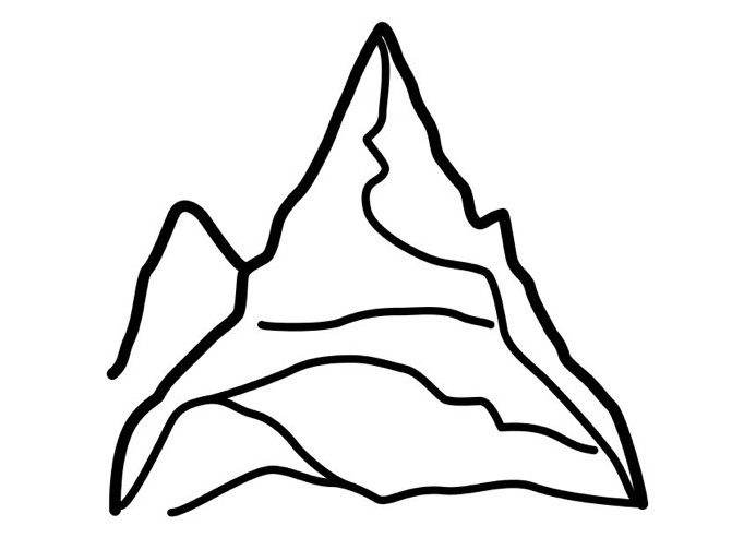 693x493 Mountain Coloring Page Amp Coloring Book