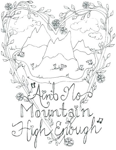 400x518 Coloring Pages Of Mountains Mountain Coloring Page Mountains Pin