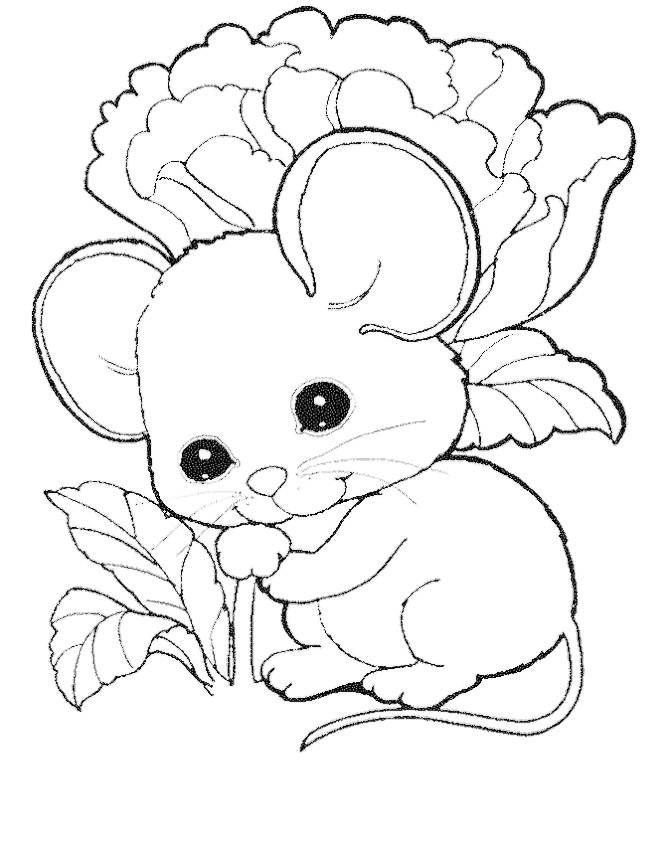 670x843 Cute Mouse Coloring Pages Free Kids Coloring Pages