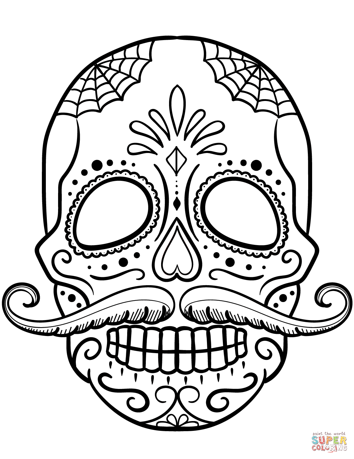 1158x1500 Mustache Coloring Sheets