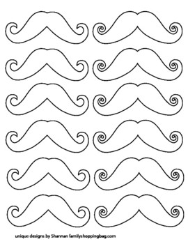 270x350 Color Page, Mustache, Coloring Pages