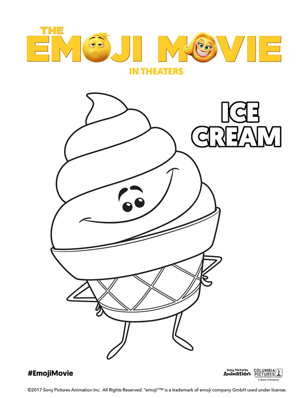600x776 Printable Emoji Movie Coloring Pages