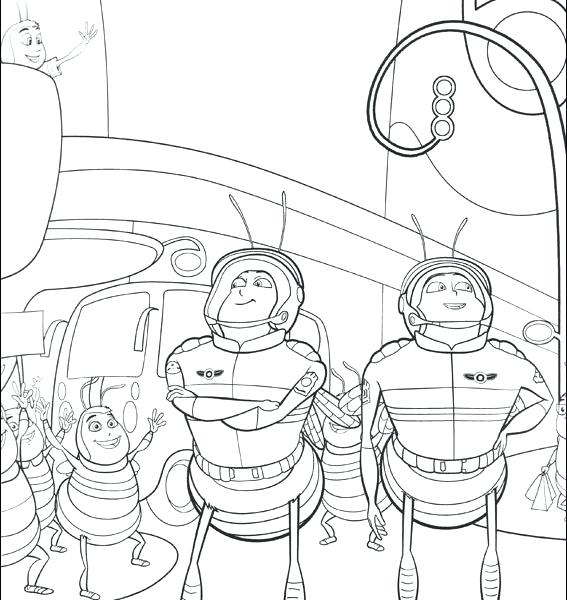 567x600 Bee Movie Kids Coloring Pages Printable Coloring Pages Flushed