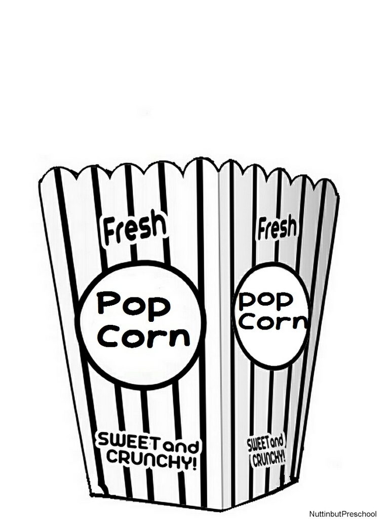 768x1024 Popcorn Coloring Pages To Download And Print For Free