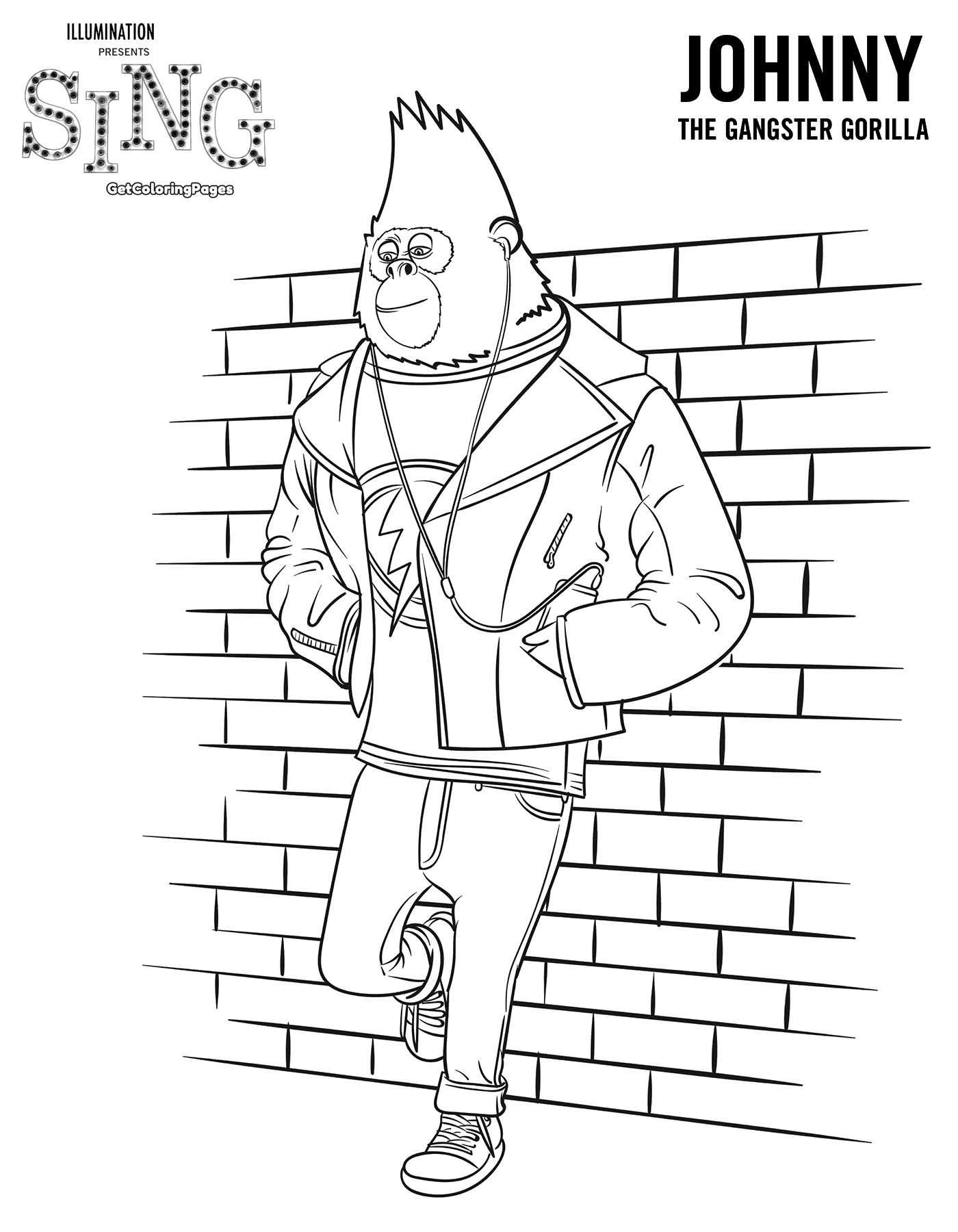 1400x1800 Top 30 Sing Movie Coloring Pages