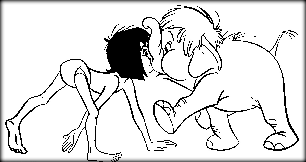 1200x636 Mowgli Jungle Book Coloring Pages For Kids On Mowgli Is Walking