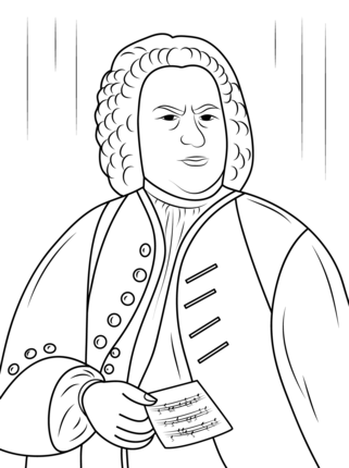 321x430 Click To See Printable Version Of Johann Sebastian Bach Coloring