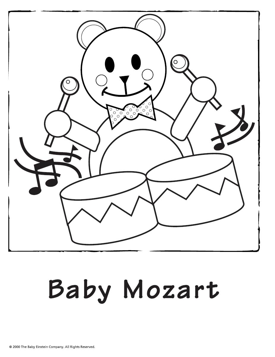 925x1199 Mozart Coloring Pages