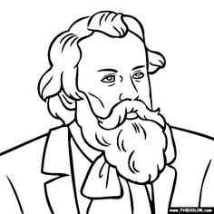 236x236 Printable Mozart Coloring Page. Free Pdf Download