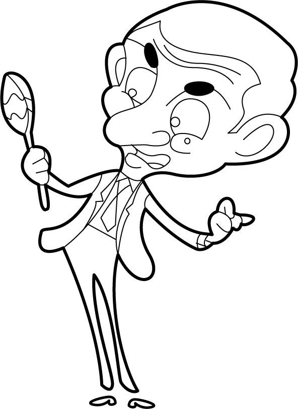 Mr Bean Coloring Pages