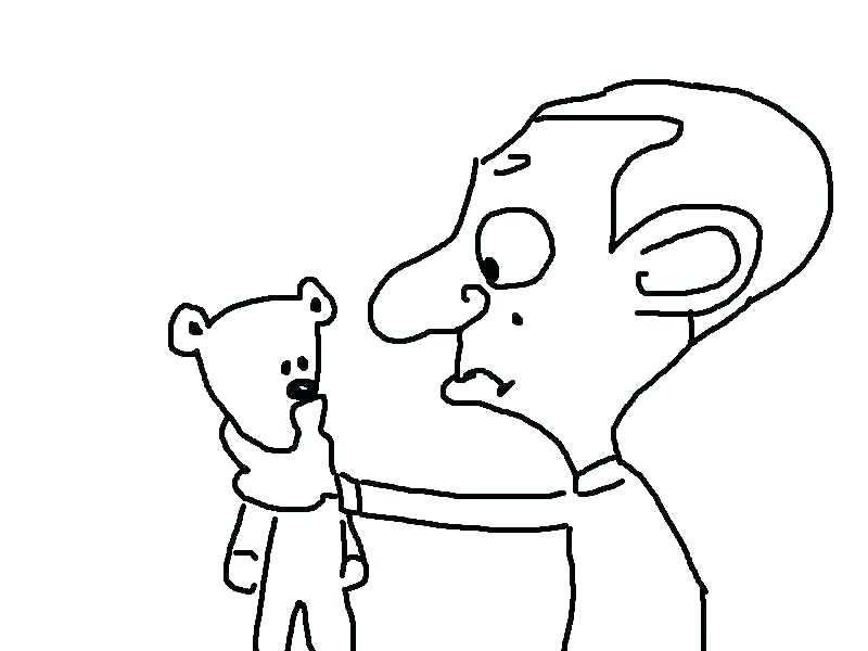 800x600 Mr Bean Car Coloring Pages Bear Cartoon Drawing Ivy Fuhrer Von