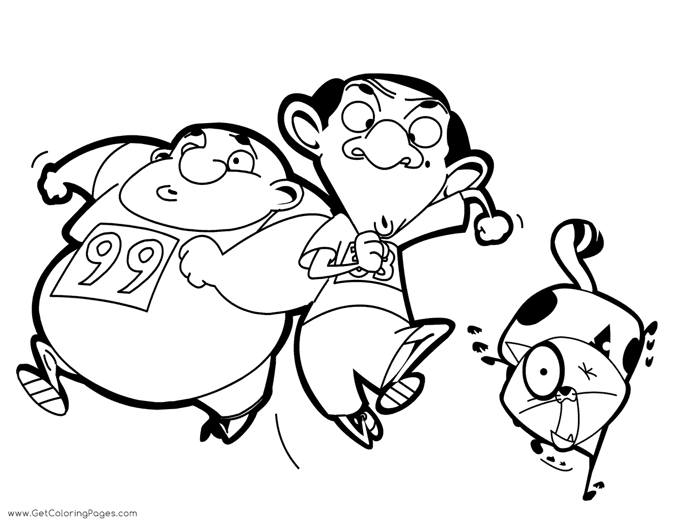 1320x1024 Mr Bean Marathon Coloring Pages