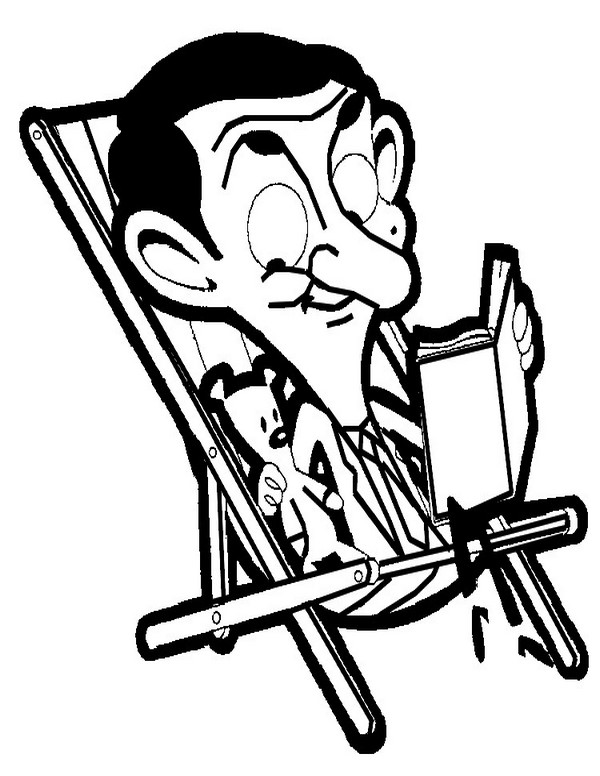600x776 Mr. Bean Coloring 5