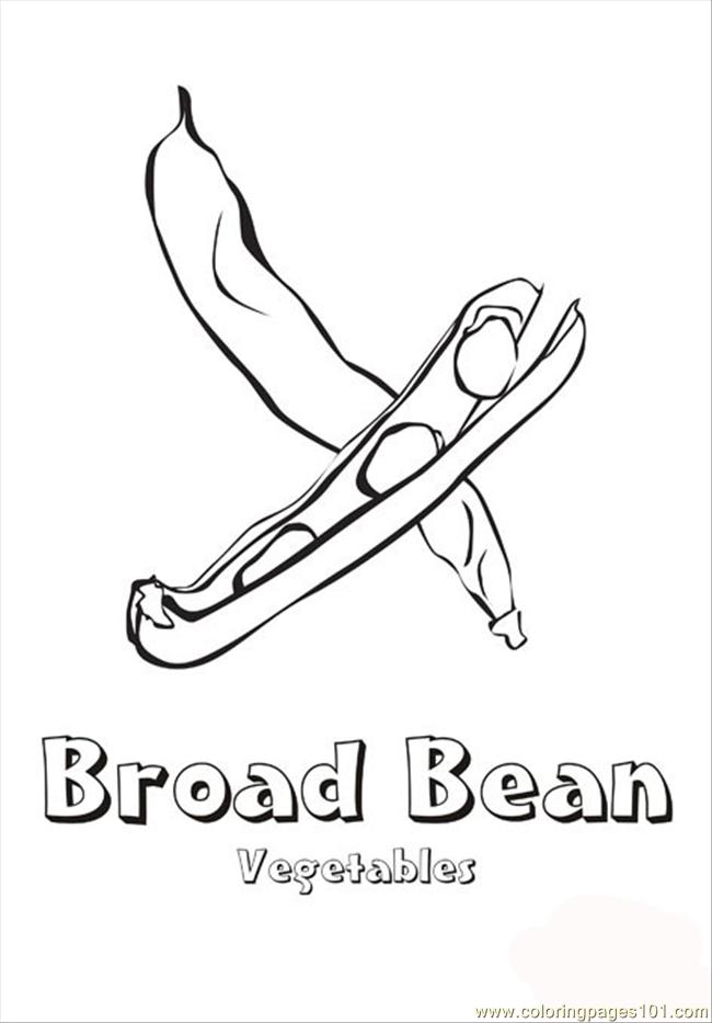650x933 Broad Bean Coloring Page