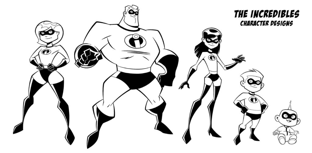 1024x503 Mr Incredible Coloring Pages